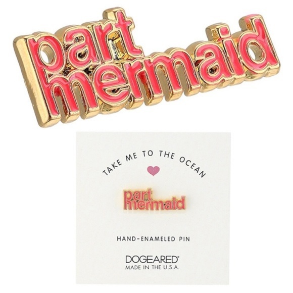 Dogeared Jewelry - Dogeared | Nautical Pink Part Mermaid Lapel Pin